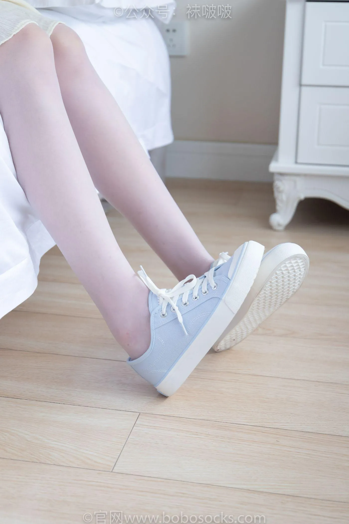 [BoBoSocks袜啵啵]NO.005 小甜豆-帆布鞋、薄白丝 [133P]插图7